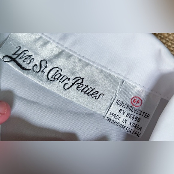 Vintage Yves St Clair Petites Floral Embroidery Shirt 6P Cottage Fairy Core - Picture 3 of 4